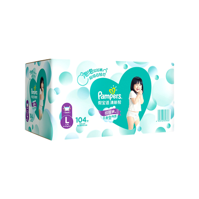 帮宝适清新帮泡泡拉拉裤L104片尿不湿婴儿纸尿裤超薄透气
