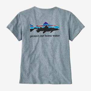 Patagonia巴塔哥尼亚Home Water Trout 经典飞钓女款短袖运动T恤