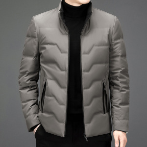 潮流轻羽绒服秋冬新男式短款立领羽绒服80白鸭绒防寒保暖羽绒外套