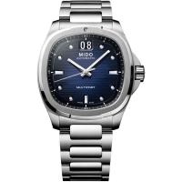 Mido瑞士男表Multifort TV时尚商务40mm深蓝盘钢带 自动机械腕表防水
