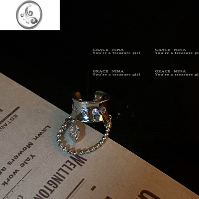 JiMi甜酷风锆石耳夹女无耳洞耳环2023年新款潮ins风耳骨夹耳饰高级感