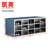 筑亮 不锈钢鞋柜 双面30格 个