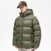 黑金情侣棉服冬装新款韩版连帽加厚棉衣女宽松保暖外套男连帽男士