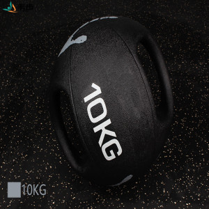 韦步双耳药球MEDICINEBALL橡胶实心药球双把手柄药球私教训练重力球