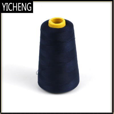 彩色宝塔线缝纫线缝衣服大卷线缝纫机线402家用手缝针线黑白色线YICHENG藏青