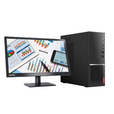 联想(Lenovo)扬天M4000高性能商用办公财务税控网课台式电脑主机（10代i5-1040016G1T+256G固态核芯显卡Win10)定制+21.5英寸显示器