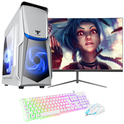 牛头(NIUTOU)九代酷睿i5-9400F/游戏独显/8GDDR4/256G固态硬盘家用办公LOL游戏台式机组装电脑台式电脑DIY组装机电脑主机+24英寸显示器