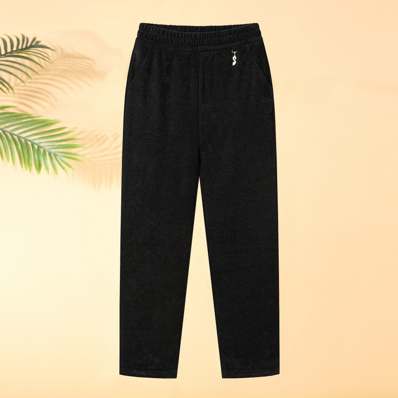 新款妈妈中老年女裤洋气加棉加厚保暖冬装妈妈裤中年松紧腰冬装女