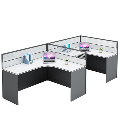 攸形屏风卡位办公桌2800*1200*1100mm张