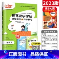 [2下]语文 小学通用 [正版]2023新版笔下生辉规范汉字字帖同步默写手册一二年级上册三年级四年级五年级六年级下册人教