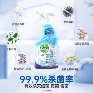 滴露(Dettol)浴室清洁剂750ml玻璃厕所卫生间马桶清洁剂泡沫洁厕液喷雾除霉剂