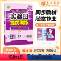 英语 八年级/初中二年级 [正版]2024秋实验班提优训练八8年级上册英语人教版新目标中学教辅同步课时作业强化训练习题册