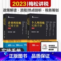 [正版]套装2册 企业所得税实操手册+个人所得税实操手册 梅松讲税企业税法税收财务风险案例合法节税避税土地增值税企业所