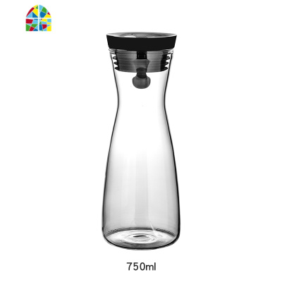 晾水杯冰冷热白开水大扎壶家用耐热大容量高温柠檬防爆凉水壶透明 FENGHOU 1200ml