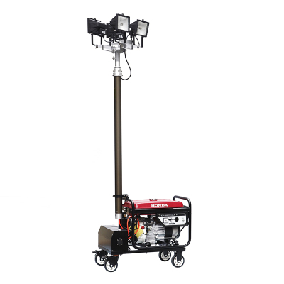 宙明 ZM-11 22.2V 4*500W IP65 卤素光源 电源直插 全方位自动升降工作灯 (计价单位:盏) 黑色