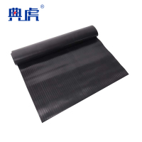 典虎 绝缘橡胶板 黑色条纹3mm*1.5m*10m 卷