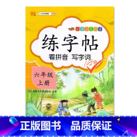 六年级上册练字帖 [正版]小学六年级上册语文同步练字帖看拼音写字词六年级上册汉之简教辅生字帖