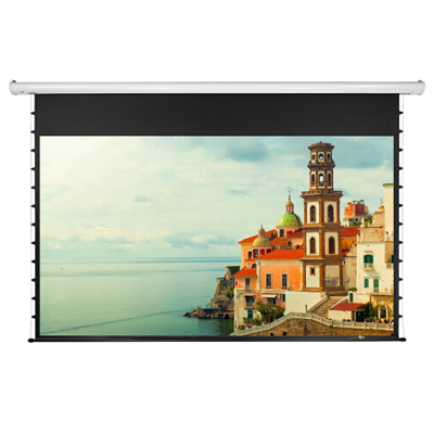 经科JK电动拉线投影幕布拉绳幕G-100s玻纤幕126寸16:10带黑边