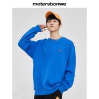 [好货直降:146]美特斯邦威怪兽大学情侣装圆领抓绒印花长袖卫衣