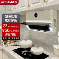 老板(ROBAM)油烟机 23m³大吸力 抽油烟机侧吸 吸油烟机 单烟机 抽烟机 脱排油烟机 22A3S白