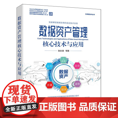 正版新书 数据资产管理核心技术与应用 张永清 清华大学出版社 数据资产管理 数据资产管理的核心技术