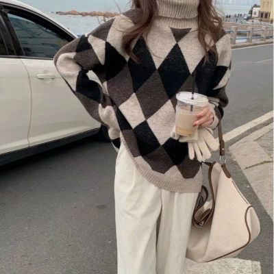 韩版菱格毛衣价格 韩版菱格毛衣最新报价 韩版菱格毛衣多少钱 苏宁易购