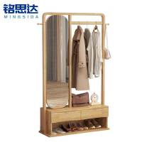 铭思达实木衣帽架1米个