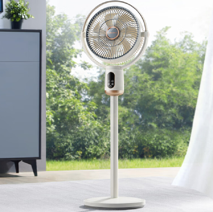 摩飞电器(Morphyrichards)电风扇落地扇 家用直流变频静柔音摇头风扇 一级能效7叶大风量遥控电风扇MR370