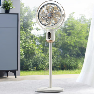 摩飞电器(Morphyrichards)电风扇落地扇 家用直流变频静柔音摇头风扇 一级能效7叶大风量遥控电风扇MR370