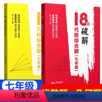 七年级 18招破解代数+几何[2本] 初中通用 [正版]18招破解几何综合题+代数综合题七八九年级中考几何辅助线初一初二