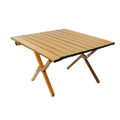 MAKI zaza户外折叠躺椅超轻折叠椅露营装备钓鱼椅便携式办公室午休午睡椅 木纹折叠蛋卷桌(小号)