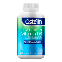 保税/奥斯特林(OSTELIN)成人钙片+维生素D片250片/瓶 澳洲原装进口 青少年成人孕妇老人补钙 膳食营养补充