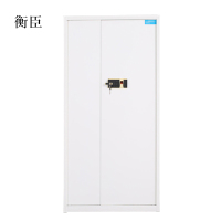 衡臣保险柜铁皮资料柜矮柜办公室储物柜通门白色指纹锁900*420*1850