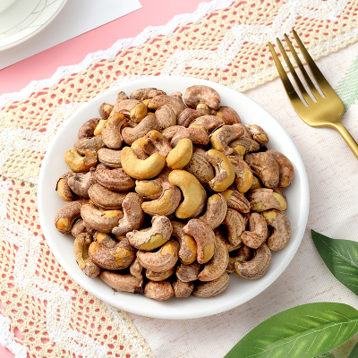 新货腰果500g紫衣腰果盐焗大颗粒坚果零食