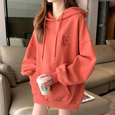 [3件8.5折101.9元,叠加优惠券]加菲猫联名款唐狮春装新款卫衣女连帽宽松设计感小众上衣潮