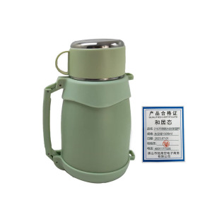 和居态 316不锈钢大肚保温杯 灰豆绿1500ml 个