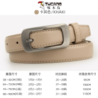 啄木鸟皮带女款针扣腰带商务休闲裤带时尚女士皮带简约潮2025新款