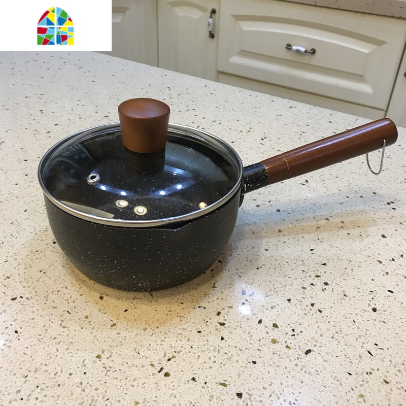 日式雪平锅16cm小汤锅热奶宝辅食锅不粘锅熬糖熬果酱嘴 fenghou 16cm