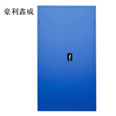 豪利鑫威工具柜加厚铁皮储物柜工厂用带抽屉汽修多功能收纳柜通门无网柜蓝色