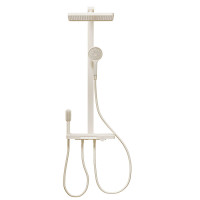 惠达(HUIDA)-S166 淋浴花洒家用套装恒温钢琴键增压淋雨浴精铜奶油风