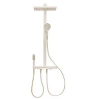 惠达(HUIDA)-S166 淋浴花洒家用套装恒温钢琴键增压淋雨浴精铜奶油风