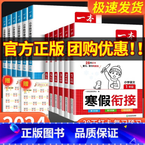 语文寒假衔接 小学四年级 [正版]2024一本寒假衔接作业一年级二年级三四五六年级上册人教版全套语文寒假阅读字帖数学寒假