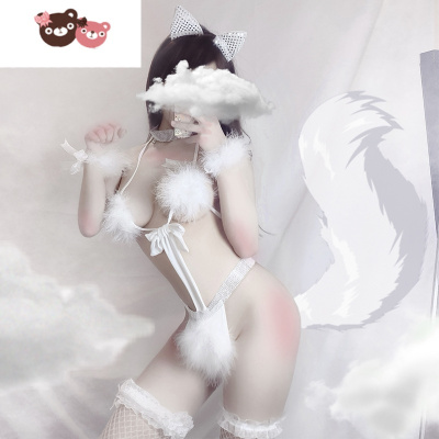 绿彩虹光情趣内衣性感睡衣维密激情诱惑性惑火辣调情三点式嘞阴死库水