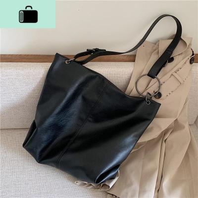 上新休闲包包女包新款2020网红韩版时尚大容量百搭单肩斜挎托特包NEW LAKE女士单肩包