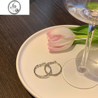 JiMi辣妹大耳圈小众设计感高级轻奢耳环新款2023耳饰女春季耳钉