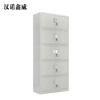 汉诺鑫威加厚分五节档案柜厚度0.7mm