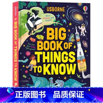 [正版]Usborne出品 知识大书 英文原版绘本 Big Book of Things to Know 关于人体恐龙