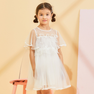 [2件2折价:82]moomoo童装女童连衣裙夏季新款洋气女中童公主连衣裙