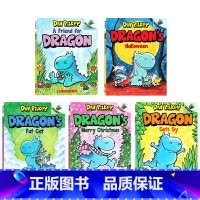 胖龙蓝蓝5册 [正版]胖龙蓝蓝5册英文原版绘本 小恐龙的故事 Dragon 学乐橡果系列漫画桥梁书神探狗狗同作者Scho