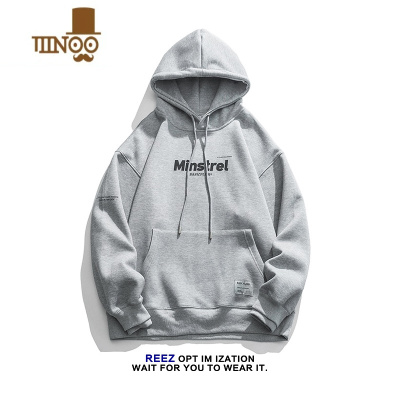 YANXUREEZ[店主穿搭]连帽卫衣男日系复古潮牌宽松上衣休闲外套